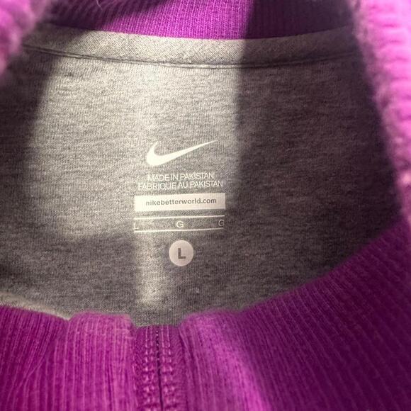 Nike Vintage Women’s Retro Streetwear Full Zip Jacket Patch On Sleeve Size L - Picture 4 of 6